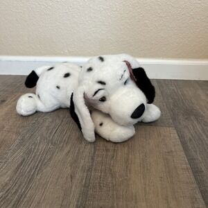 Disney Store 101 Dalmatians Little Dipper Puppy Dog Plush Blue Collar 16"